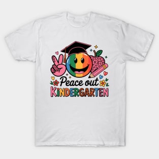 Peace Out Kindergarten Graduation Last Day Of School T-Shirt